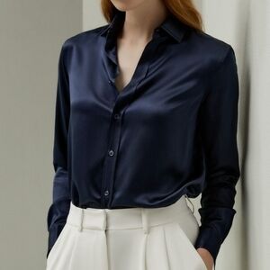 Lily Silk Tailored Silk Shirt